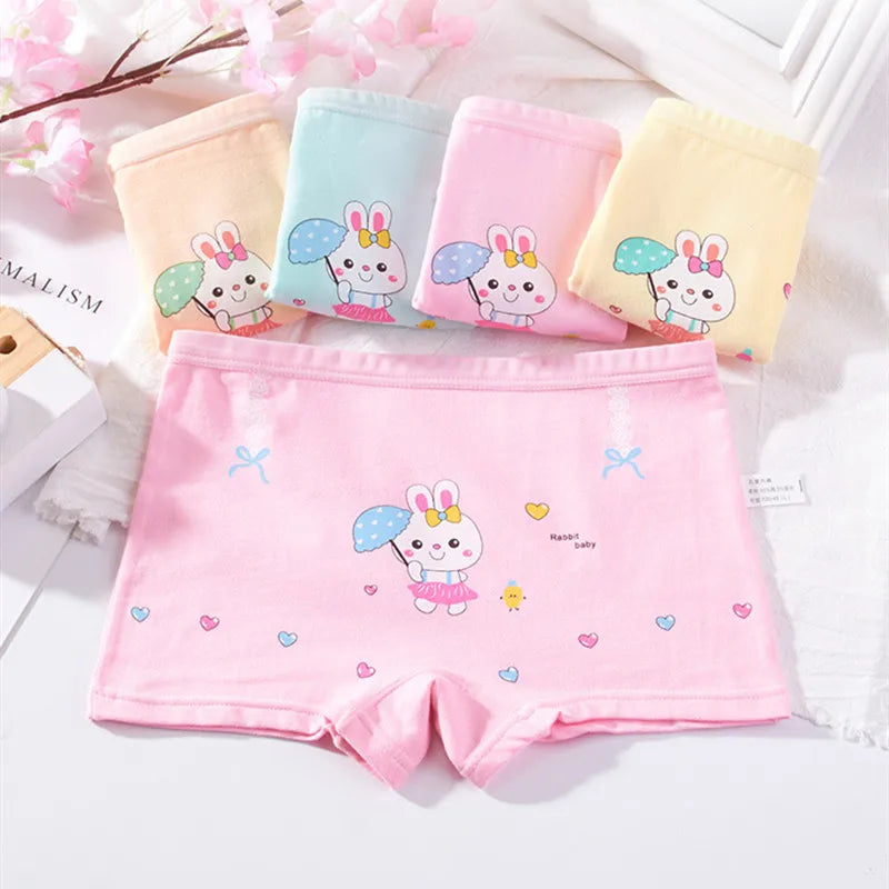 5Pcs/lot Baby Girls Cartoon Underpants Kids Underwear Cotton Panties Toddler Children Underwear 2-10years