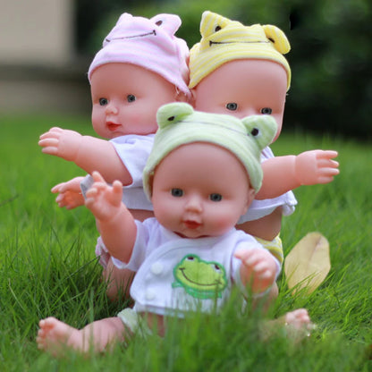 Vinyl Dolls Reborn Baby Girls Handmade Lifelike Toys w/Cloth Educational