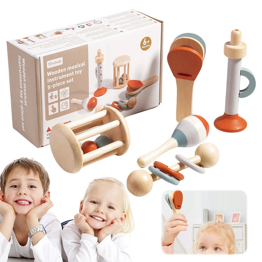 5pcs/set Toddler Musical Instruments Baby Sensory Rattle Toys