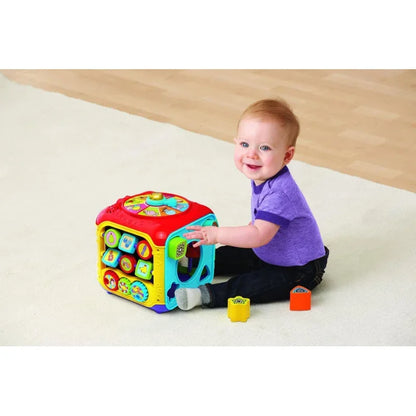 Sort and Discover Activity Cube, Learning Toy for Baby Toddler