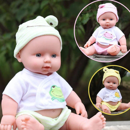 Vinyl Dolls Reborn Baby Girls Handmade Lifelike Toys w/Cloth Educational