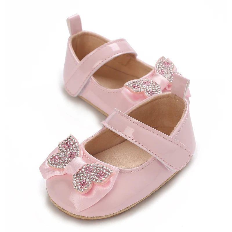 Fashionable And Cute Butterfly Solid Color Baby Girl Sandals