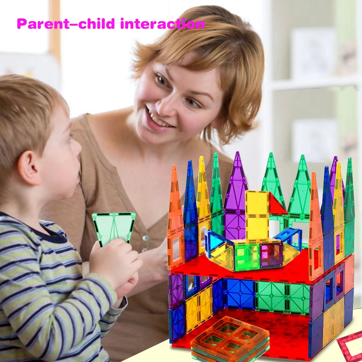 48 Magnetic Tiles Toddler Building Blocks,