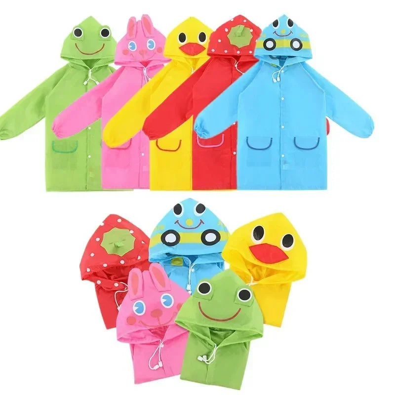 Raincoat Kids Cartoon Animal Style Waterproof