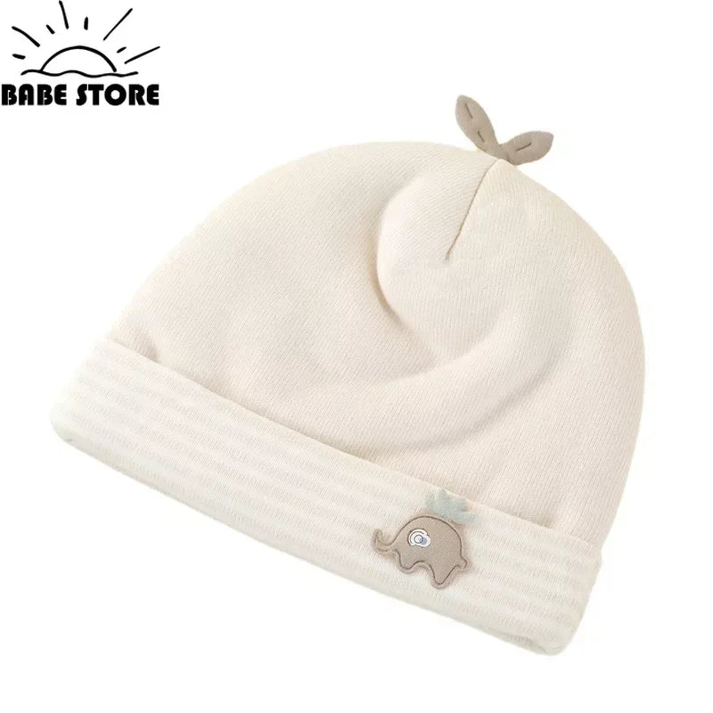 Baby Hats Newborn Beanie Winter Warm Thicker Cotton Soft Elastic