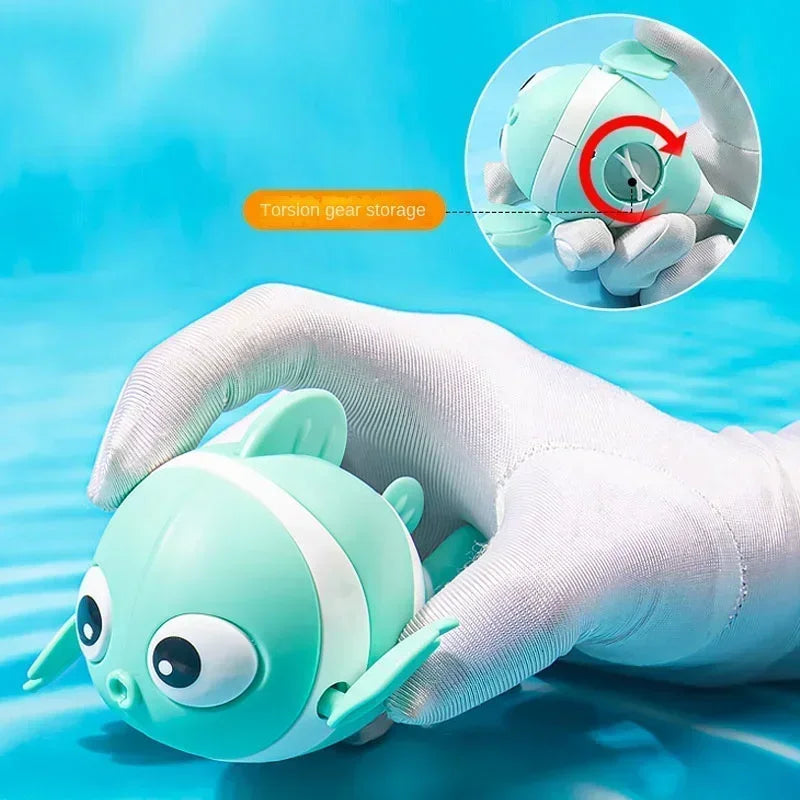 Baby Bath Toys, Cute Swimming Clown Fish Bath Toy,