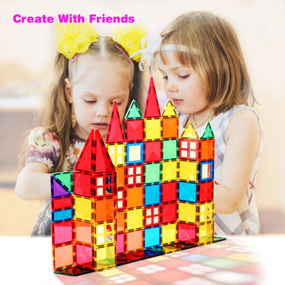 48 Magnetic Tiles Toddler Building Blocks,