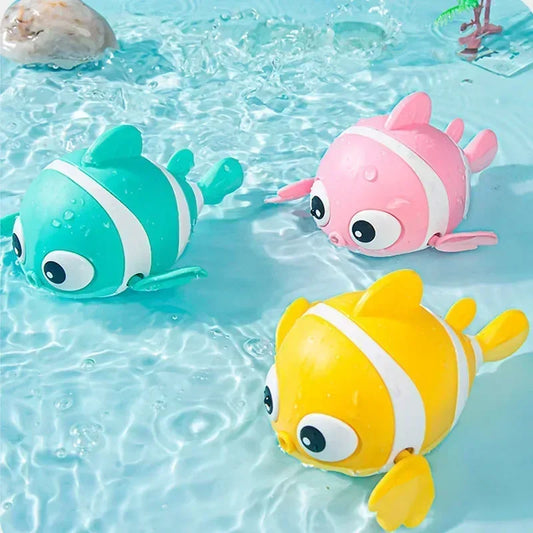 Baby Bath Toys, Cute Swimming Clown Fish Bath Toy,