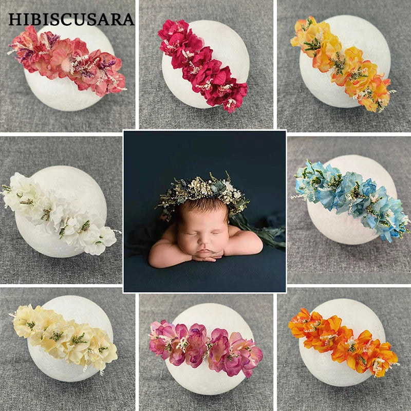 Newborn Baby Photography Props Simulation Flower Headband Infant