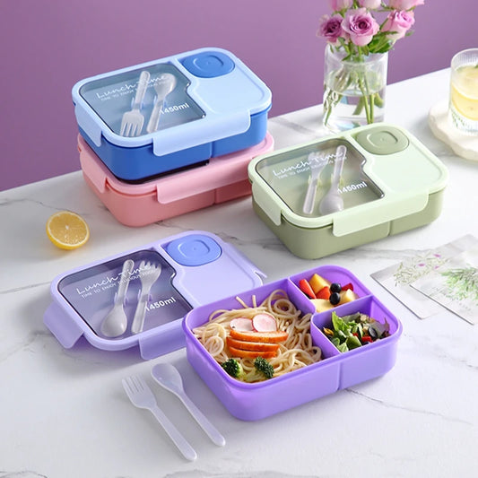 3 Grid Sandwich Snack Food Box Special Canteen Food Storage