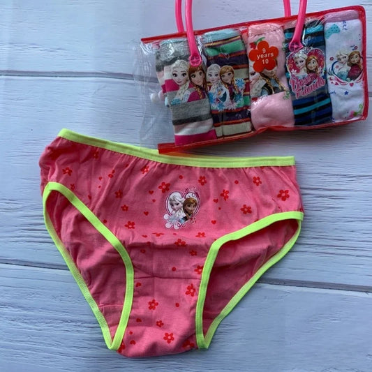 6 Pieces Of Girls Cartoon Bags Children's Underwear