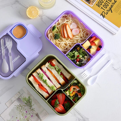 3 Grid Sandwich Snack Food Box Special Canteen Food Storage