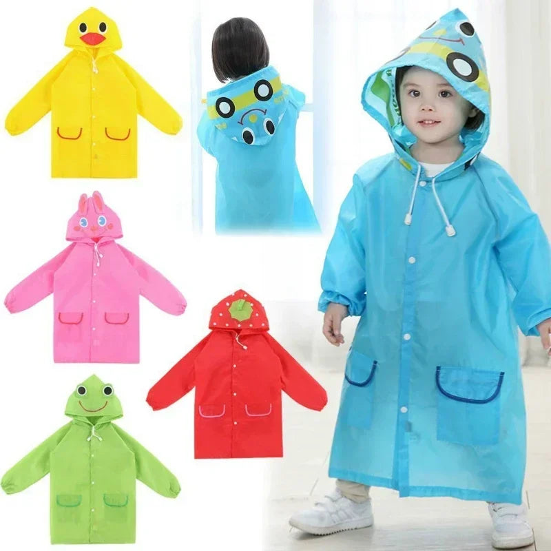 Raincoat Kids Cartoon Animal Style Waterproof