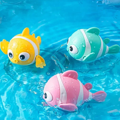 Baby Bath Toys, Cute Swimming Clown Fish Bath Toy,