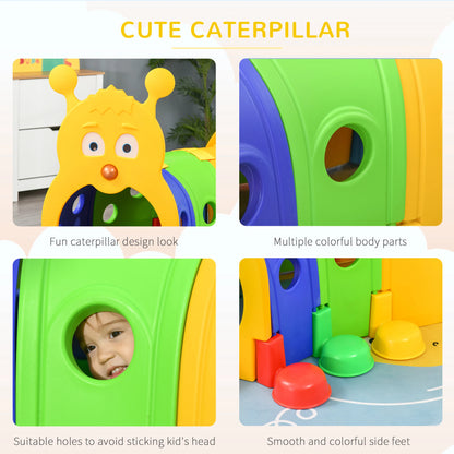 Caterpillar Tunnel for Kids, Outdoor Indoor Climb and Crawl Through,