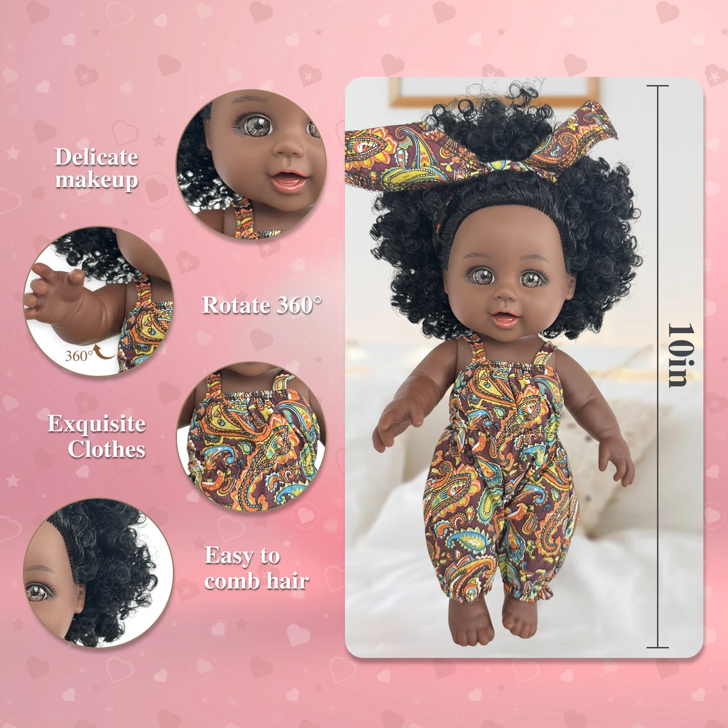 Baby Doll American African Black