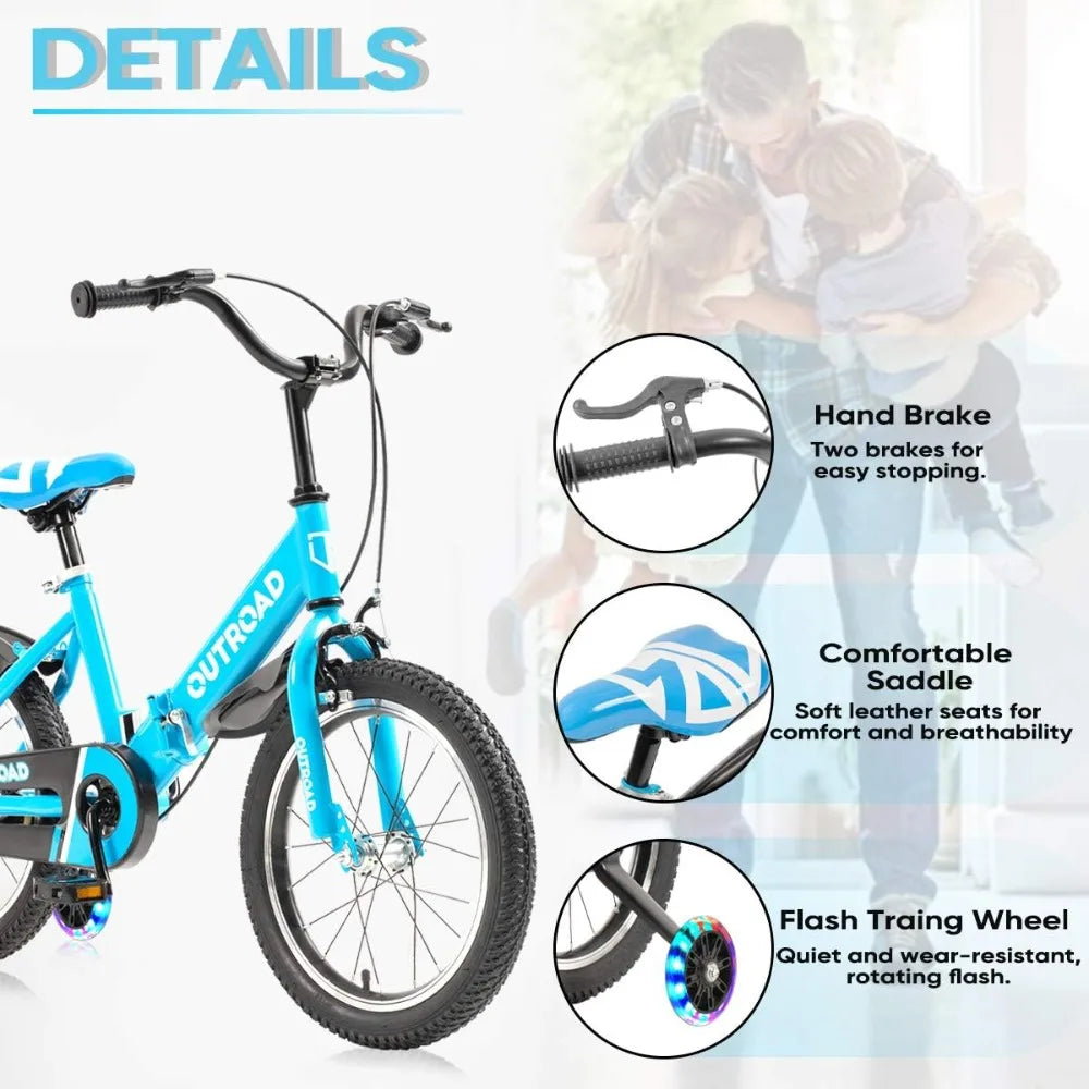 Toddler Bicycles With Flash Lighting Training Bike