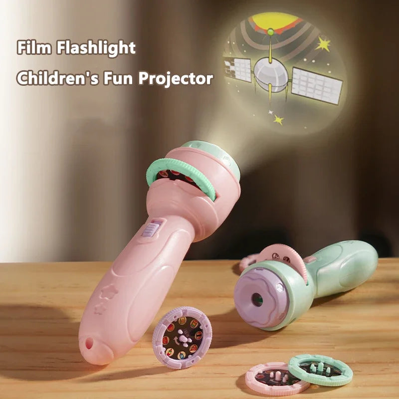 Baby Projector Torch Children Luminous Toys 80 Patterns Cartoon