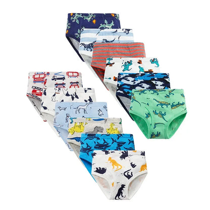 3pcs Per Pack Boys Dinosaur underwear