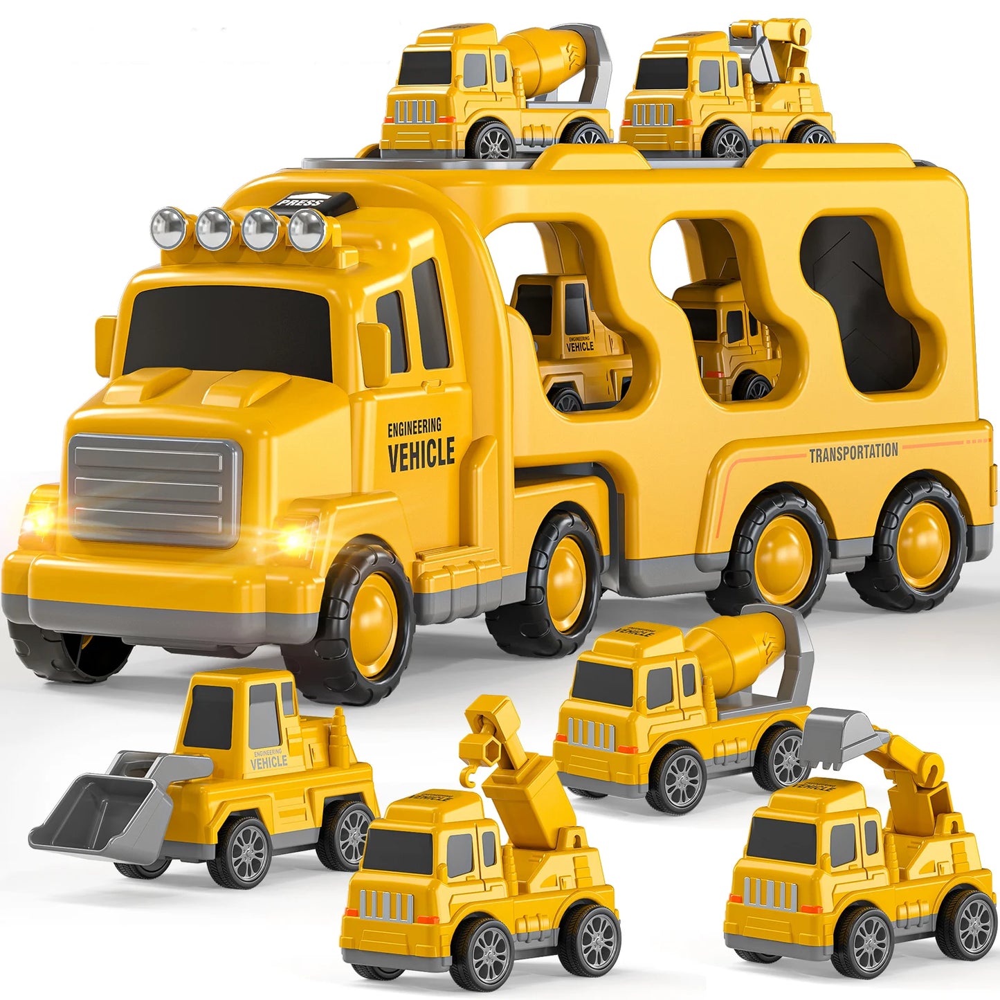 5 In 1 Construction Vehicles Toy