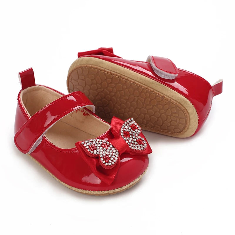 Fashionable And Cute Butterfly Solid Color Baby Girl Sandals