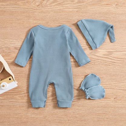 Newborn Baby Boys Infant Kids One-piece Romper Green blue