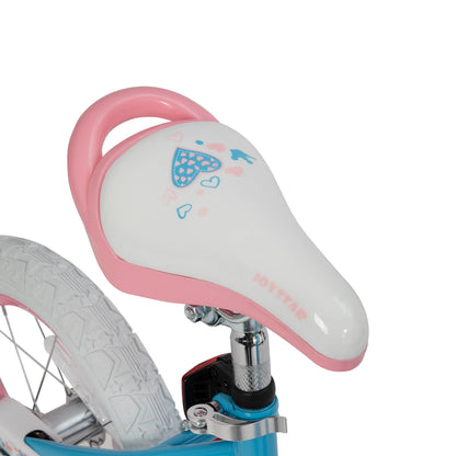 Girls Bike With Basket & Training Wheels