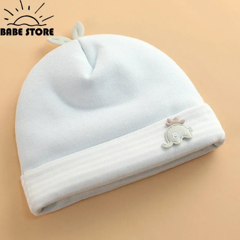 Baby Hats Newborn Beanie Winter Warm Thicker Cotton Soft Elastic