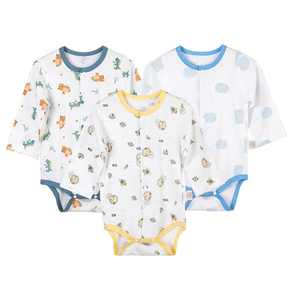 3PCS Newborn Baby Bodysuit Cotton